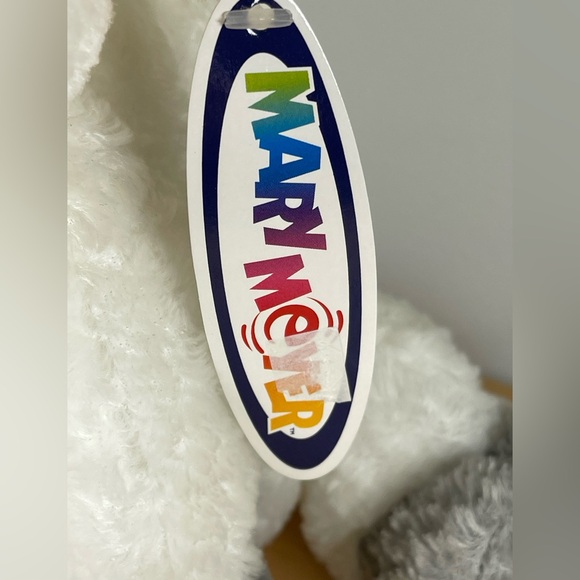 🆕Mary Meyer “Lucy Lamb” Flip flops plush lamb Easter stuffed toy NWT 11” white - Picture 2 of 13